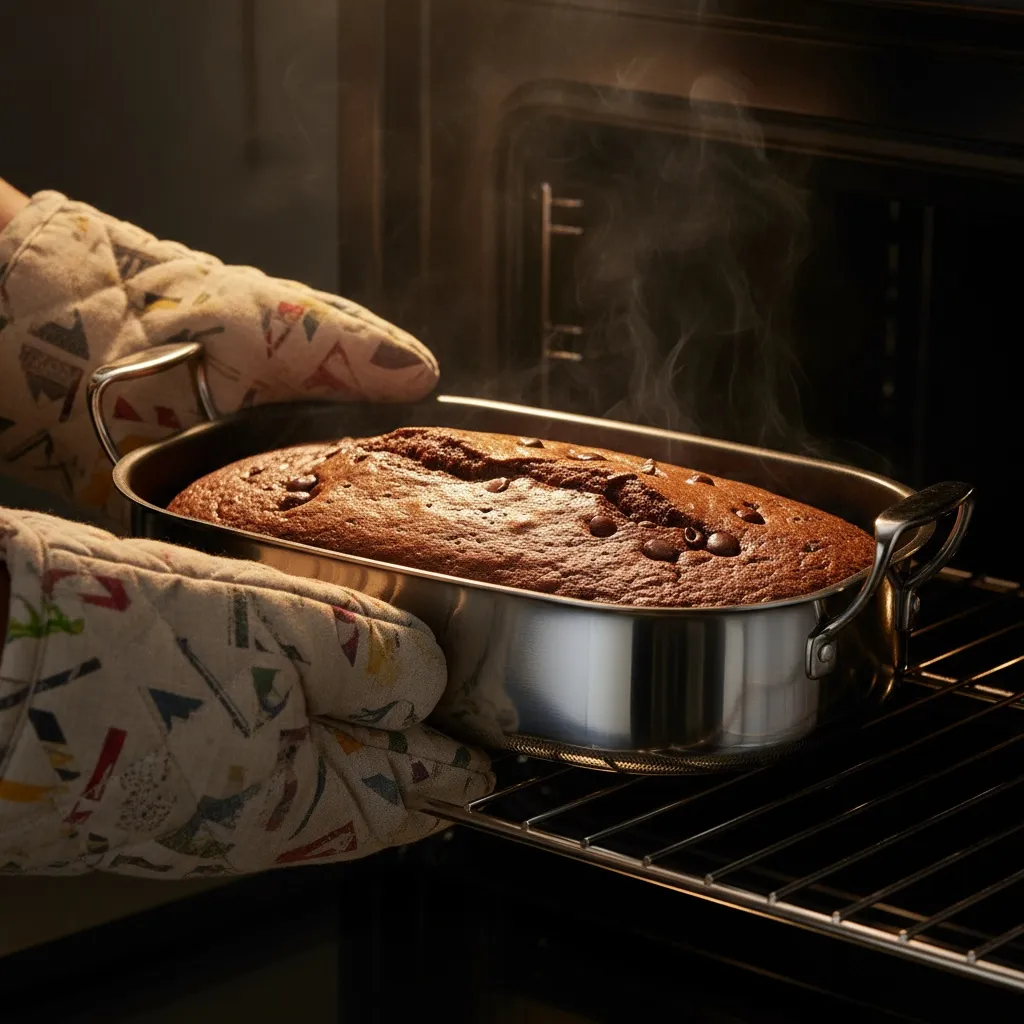 Fresh-baked loaf oven lifestyle image