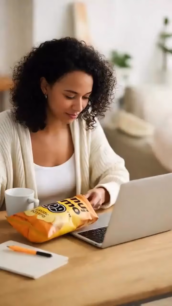 Potato chip snacking moments UGC video