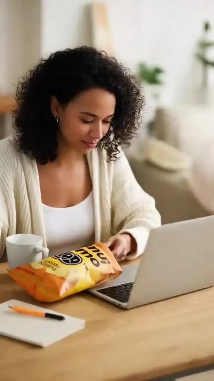 Potato chip snacking moments UGC video