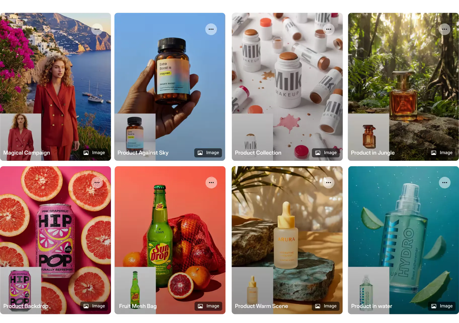 AI Studio templates turning product assets into campaign-ready ad creative