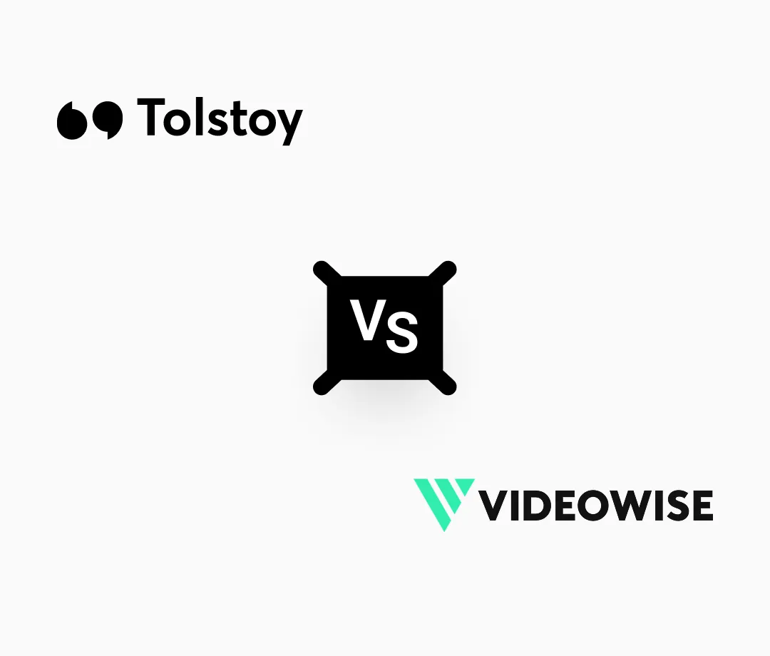 Tolstoy and Videowise shoppable video experiences side by side