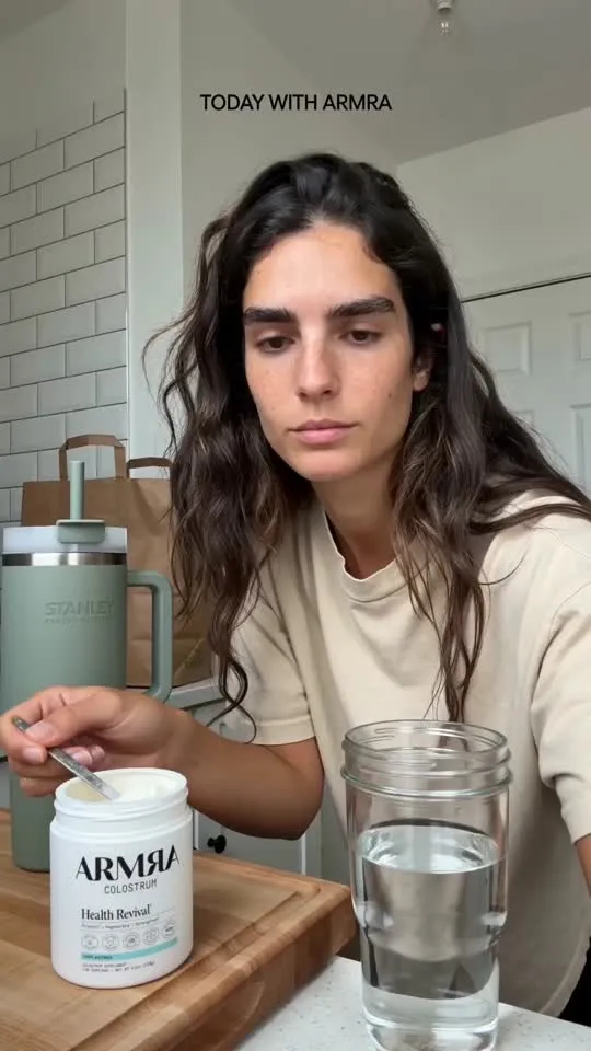Kitchen supplement routine UGC video
