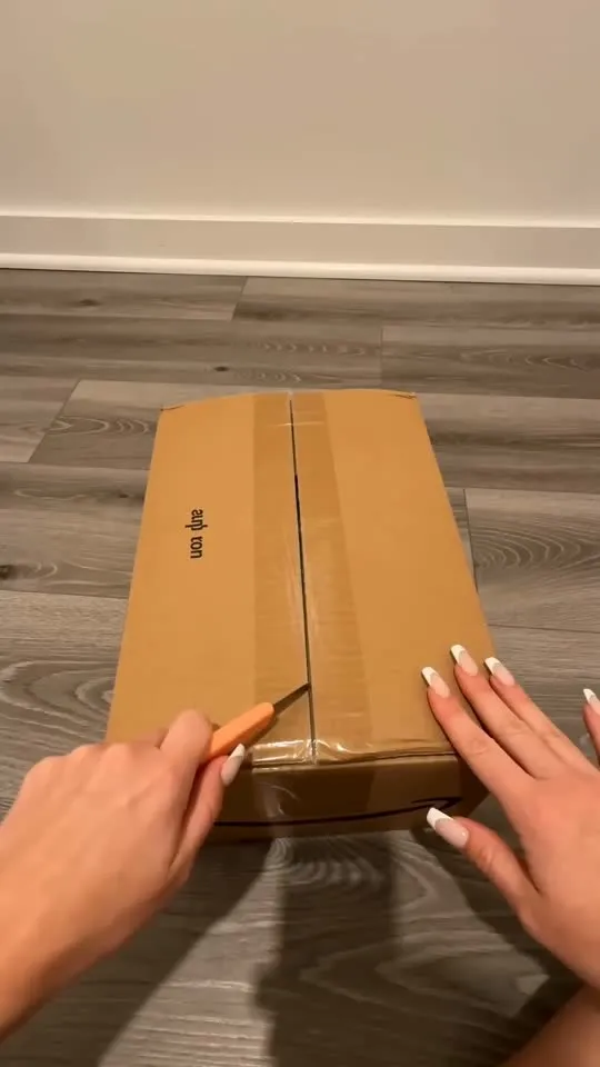 Furniture unboxing UGC video