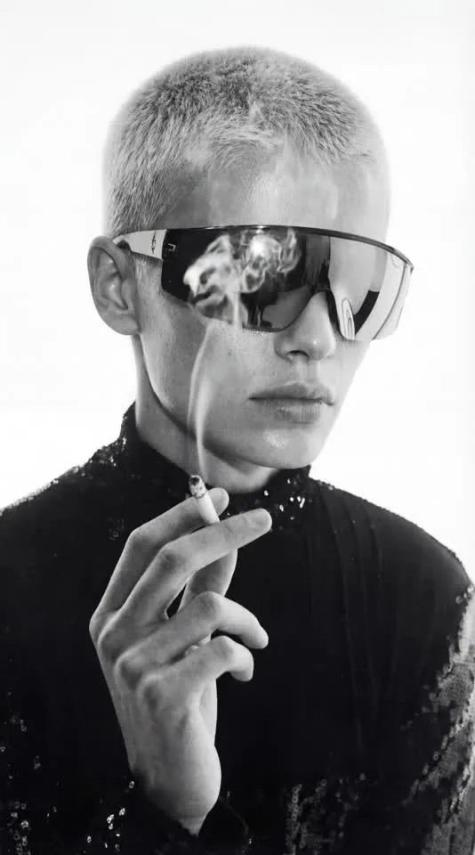 Black-and-white eyewear editorial video