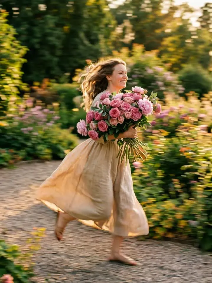 Garden bouquet dress editorial video
