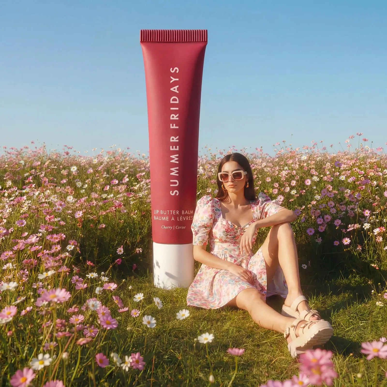 Wildflower field lip balm image
