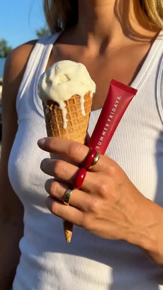 Lip balm ice cream UGC video