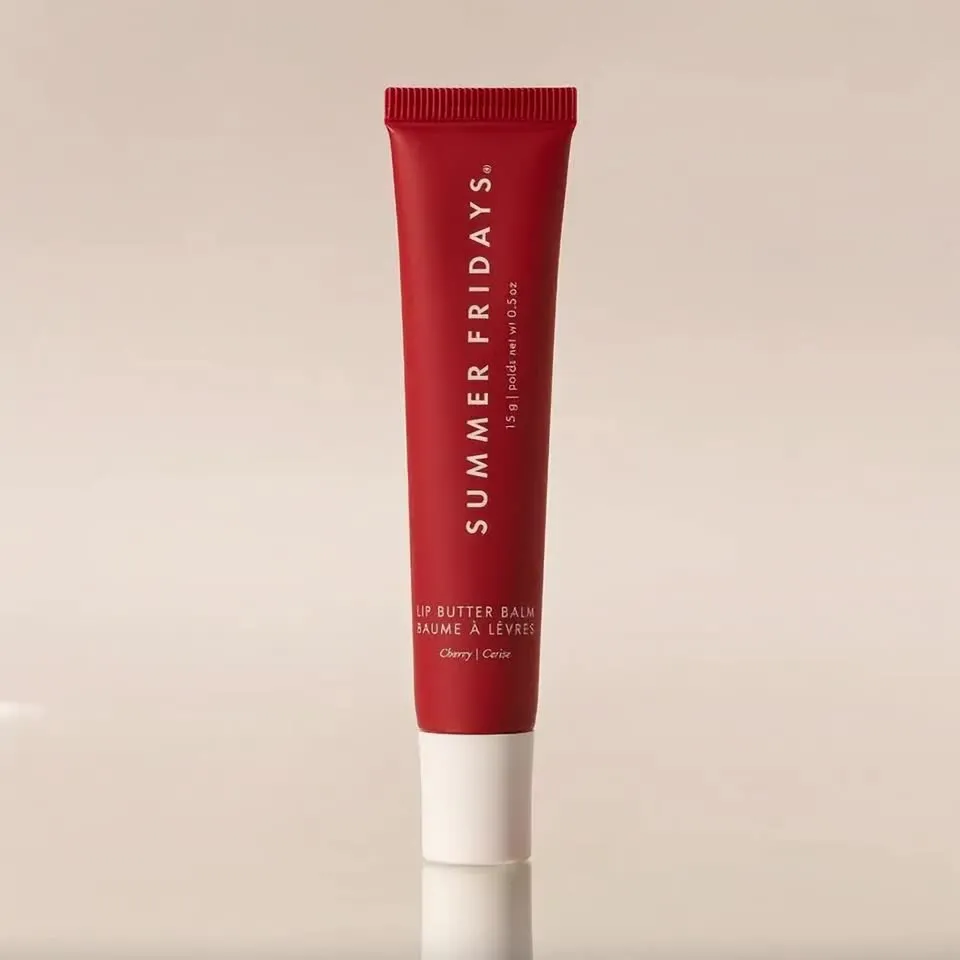 Red lip balm product hero video