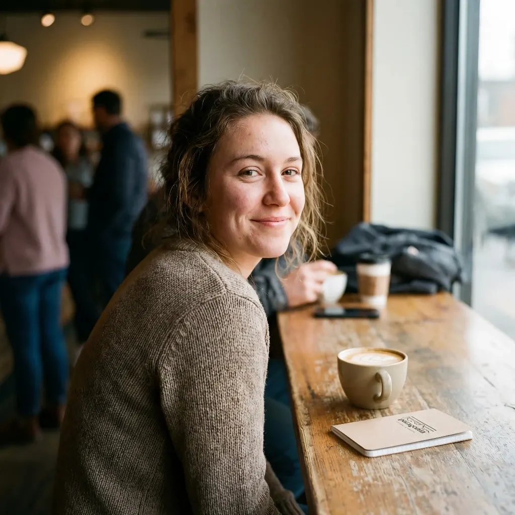 Creator-style customer photo used as social proof