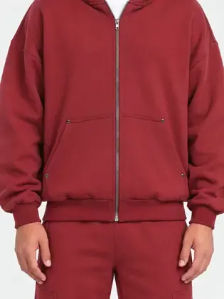 Hoodie reshoot detail