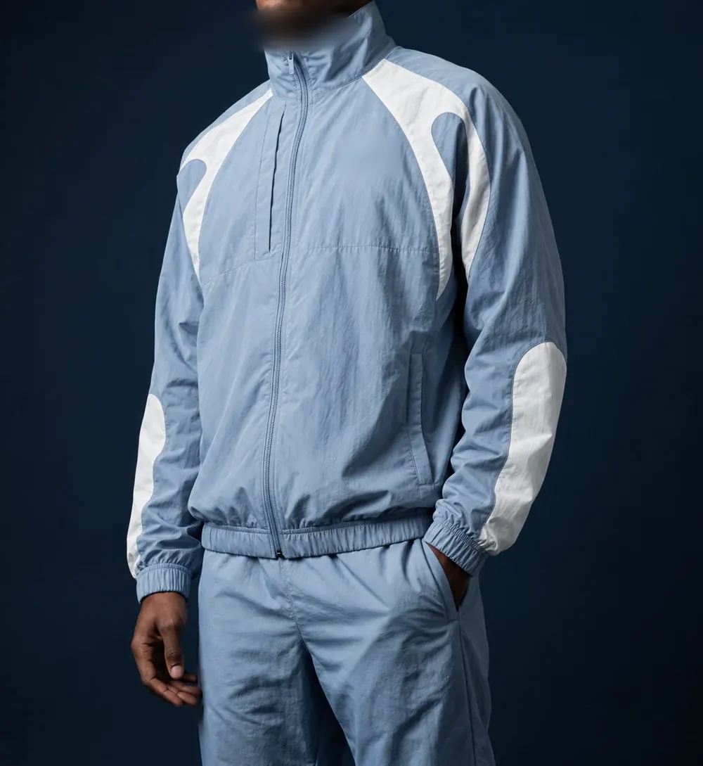 Initial proposed Jackets homepage creative featuring a licensed jacket; logo and face blurred