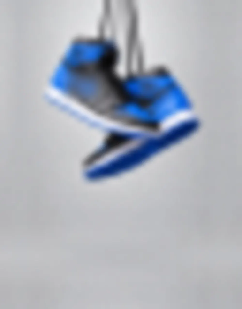 Original sneaker raffle homepage creative, blurred to protect the client
